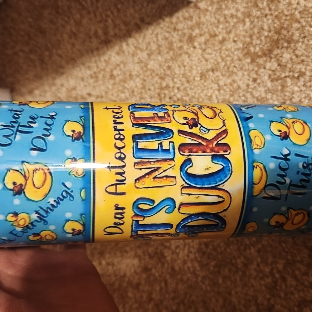 Colorful Duck-Themed Tumbler